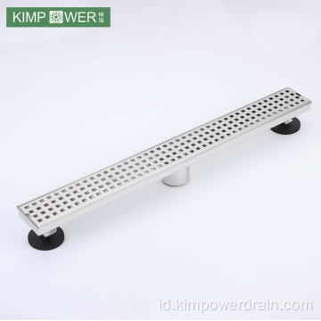 Kamar mandi stainless steel yang bisa disesuaikan drainase shower panjang